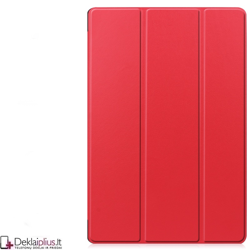 Dirbtinės odos atverčiamas dėklas - raudonas (Samsung Tab S9 Fe Plus (SM-x610-x616B) Dirbtinės odos atverčiamas dėklas - raudonas (Samsung Tab S9 Fe Plus (SM-x610-x616B)